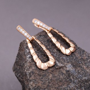 Сережки Xuping, позолота 18K