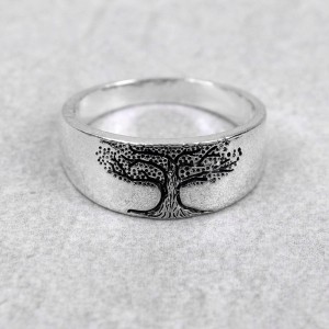 Кольцо из стали "Дерево жизни", С13390