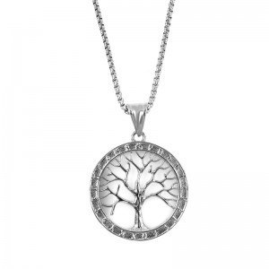 Кулон "Дерево життя "сріблястий, С13486