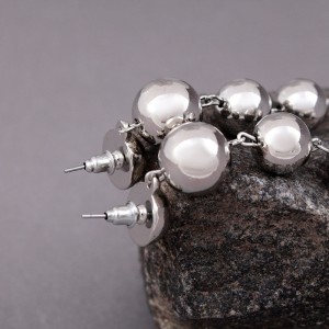Жіночі висячі сережки, сріблясті, С13606