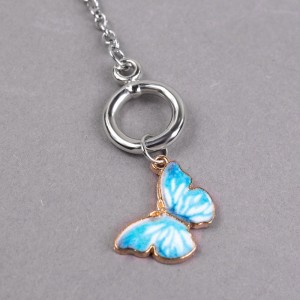 Жіночий браслет "Блакитний метелик", С13618