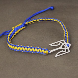Браслет плетений "Україна, герб", ручна робота Hand Made