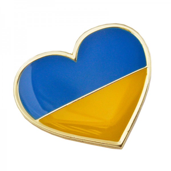 Брошка пин "Украина. Сердце", С13810