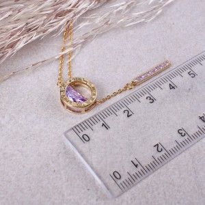 Жіночий кулон "Purple Crystal", С13943