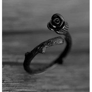 Каблучка "Чорна троянда"
