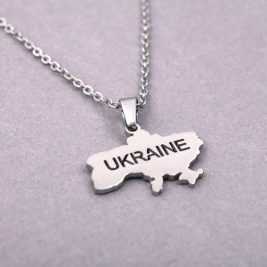 Кулон "Карта України.UKRAINE", С14082