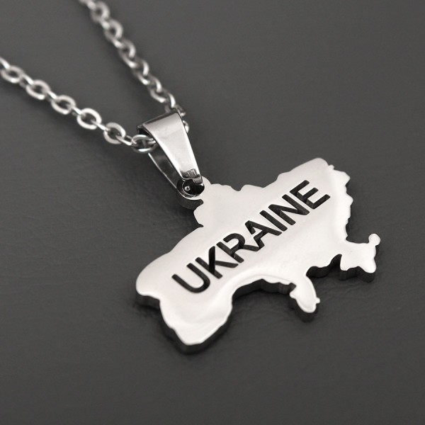 Кулон "Карта України.UKRAINE", С14082