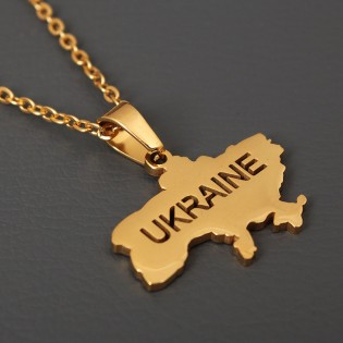 Кулон "Карта Украины. UKRAINE"