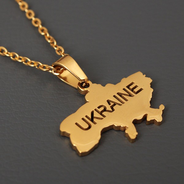 Кулон "Карта Украины. UKRAINE", С14083