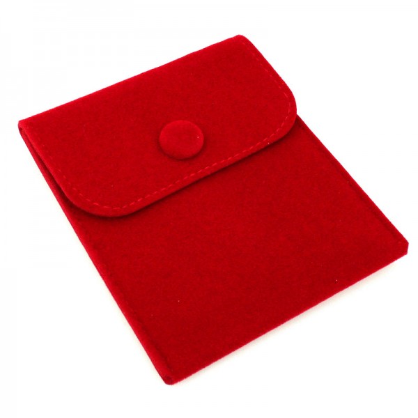Подарочный мешочек бархатный, красный, С14099