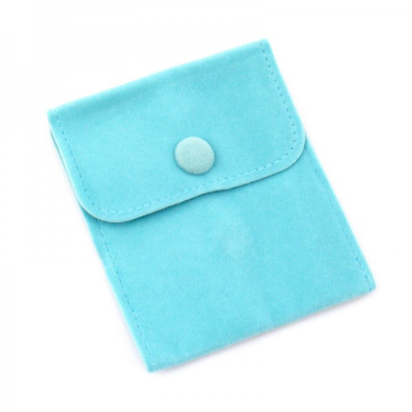 Подарочный мешочек бархатный, голубой, С14105