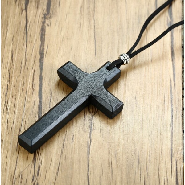 Дерев'яний хрест, чорний , С14327