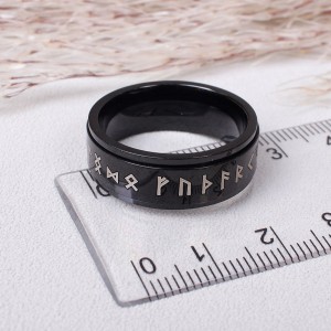 Мужское кольцо спиннер "Руны викингов" , С14403