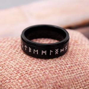 Мужское кольцо спиннер "Руны викингов" , С14403
