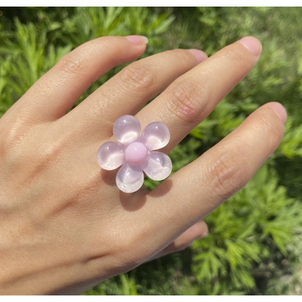 Кольцо женское  "Розовый цветок", С14510