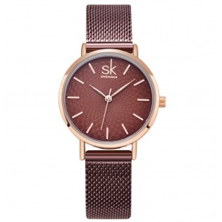 Годинник жіночий "SK" коричневий