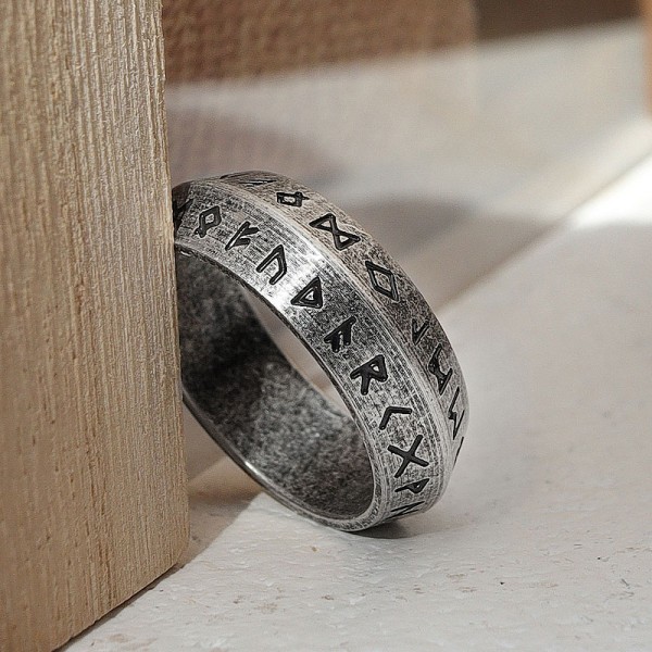Мужское кольцо "Vikings. Руны", С14559