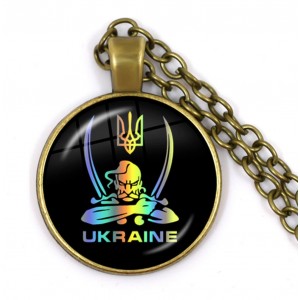 Кулон "Украина. Козак с саблями", С14587