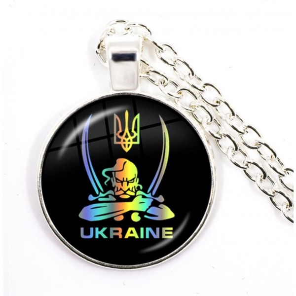 Кулон "Украина. Козак с саблями", С14589