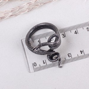 Кольцо из стали "Змея" , С14625