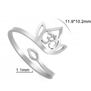 Кольцо женское "Лотос"