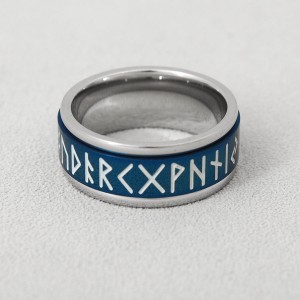 Кольцо спиннер "Руны викингов". Светится в темноте, C14876