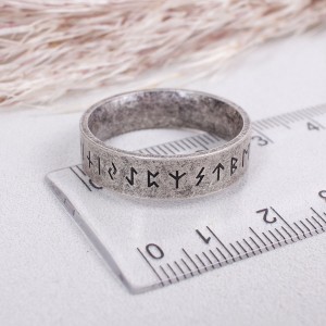 Кольцо  мужское "Руны викингов", C14878