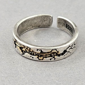 Кольцо из титана "Кинцуги, японское искусство", C14933