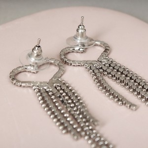 Сережки довігі жіночі "Серце", C14950