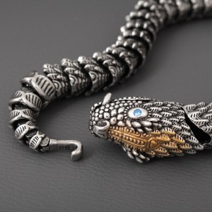 Мужской браслет "Змея", C14965