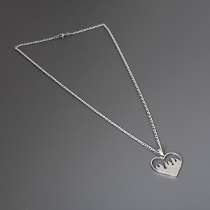 Кулон з сталі "Палаюче серце", C14976