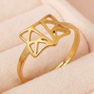 Женское кольцо "Лиса", золотистое, C15015