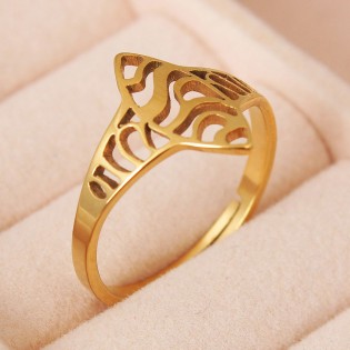 Женское кольцо, золотистое