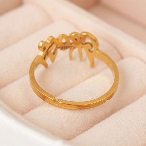 Женское кольцо, золотистое, C15019