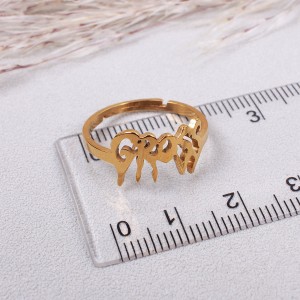 Женское кольцо, золотистое, C15019