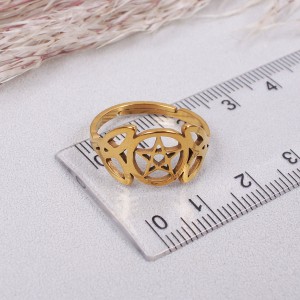 Женское кольцо, золотистое, C15035