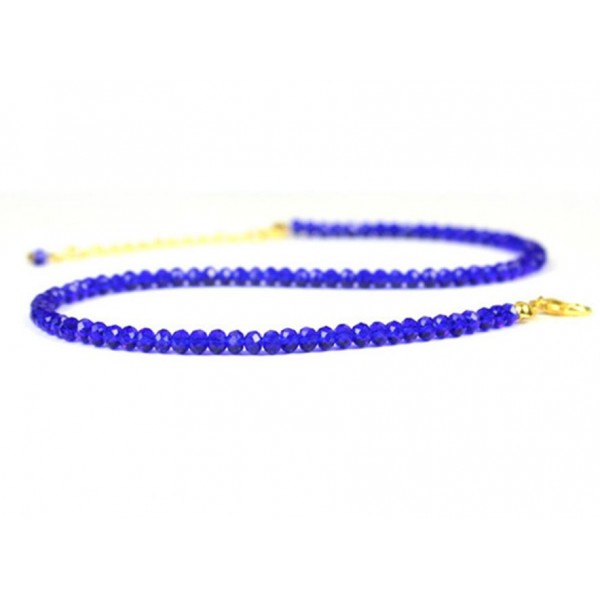 Ожерелье-чокер, синий, С15220