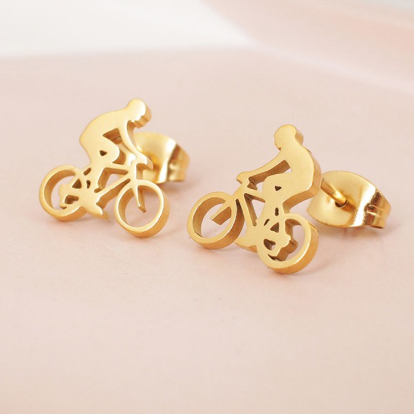 Сережки "Велосипед", С15236