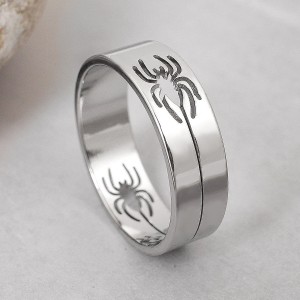 Каблучка "Павук" зі сталі, С15239