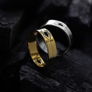 Каблучка "Павук" зі сталі, С15239