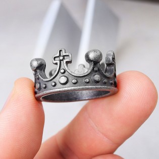 Кольцо из стали "Корона"
