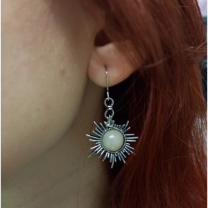Сережки жіночі "Місяць і сонце", С15375