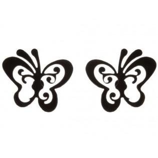 Серьги "Бабочки" черные