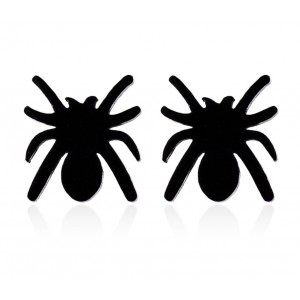 Сережки "Павук" чорні, С15434