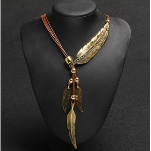 Ожерелье женское "Перья", С15463