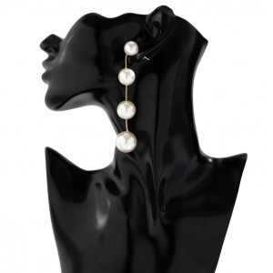 Жіночі висячі сережки, з перлами, С15552