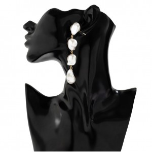 Жіночі висячі сережки, з перлами, С15553