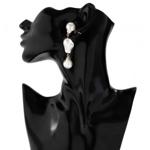 Жіночі висячі сережки, з перлами, С15554
