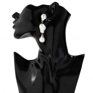 Жіночі висячі сережки, з перлами