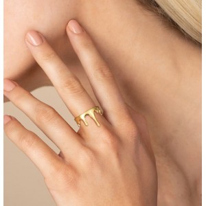 Женское кольцо "Капли", С15570
